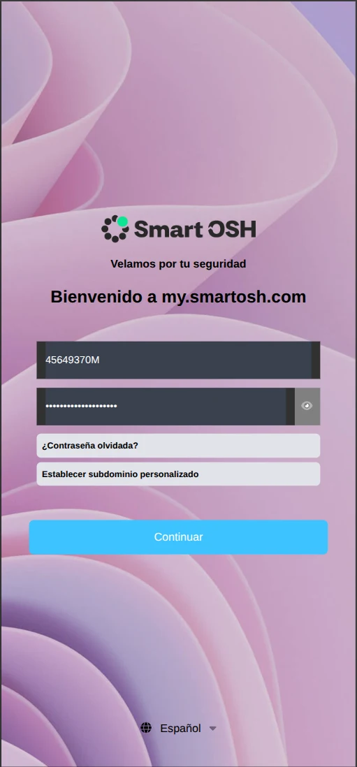 My SmartOSH screenshot